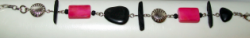 Collection 2, bracelet noir et rose