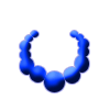 bijoux duofolie colliers couleur bleu